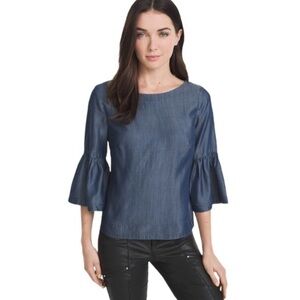 White House Black Market Emma Chambray Shirt